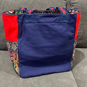 New Vera Bradley Large  Venetian Paisley Canvas Tote Travel Bag